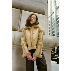 Stand Studio Cecilia Jacket Size 38 with Leather Marks